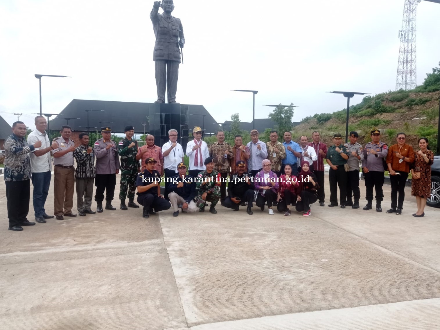 Karantina Pertanian Kupang Sambut Kunjungan Deputi I BNPP