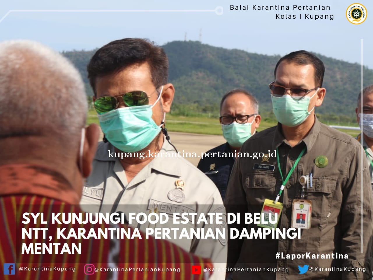 Kunjungi Food Estate di Belu, Karantina Dampingi Menteri Pertanian