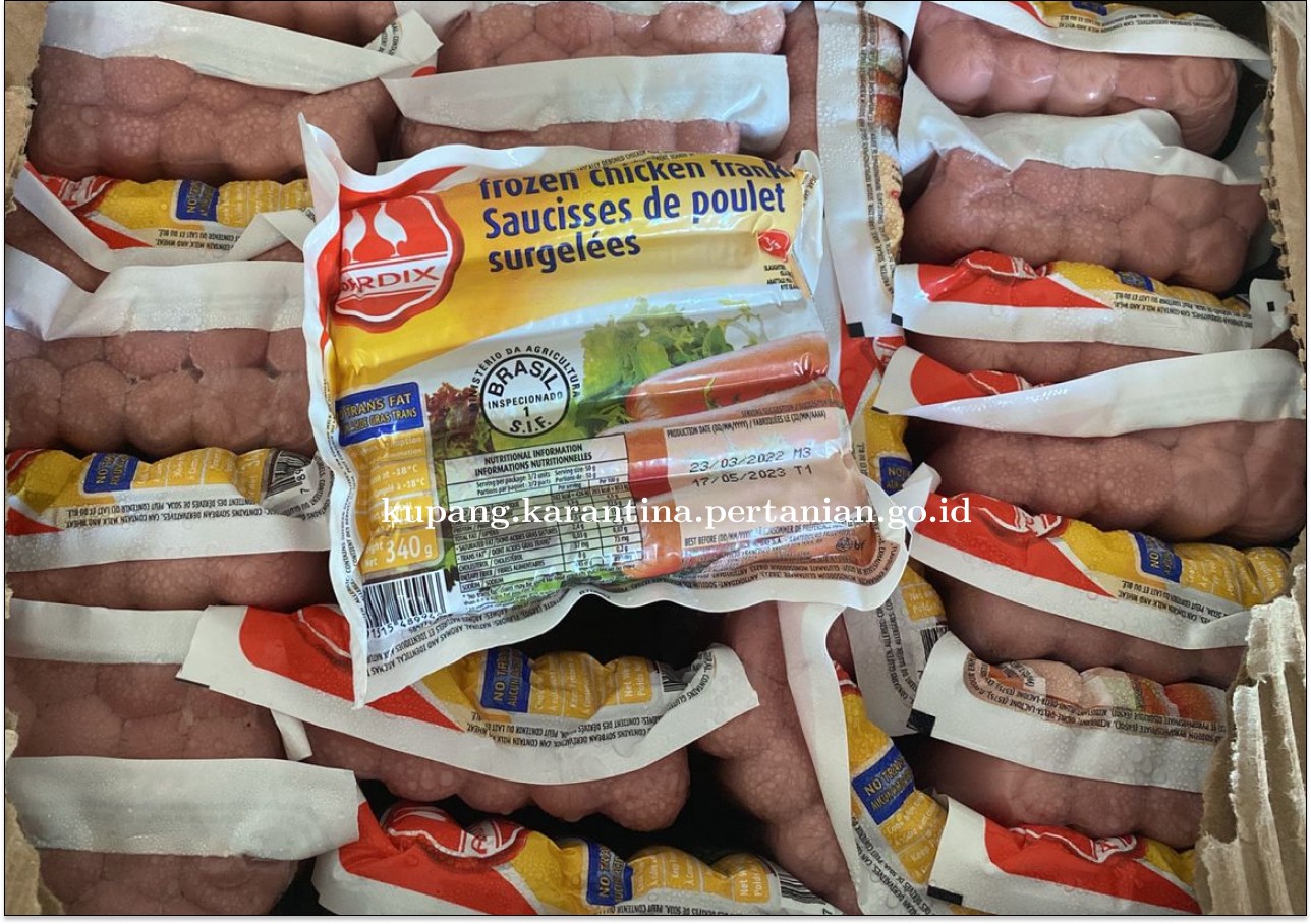 Cegah Masuknya HPHK, Karantina Pertanian Kupang Tahan Ratusan Kilogram Daging Olahan 